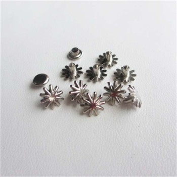 X0903 Flowers Alloy Rivets 9x3mm 100pcs/bag