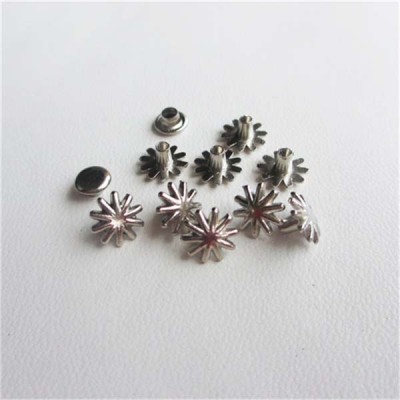 X0903 Flowers Alloy Rivets 9x3mm 100pcs/bag