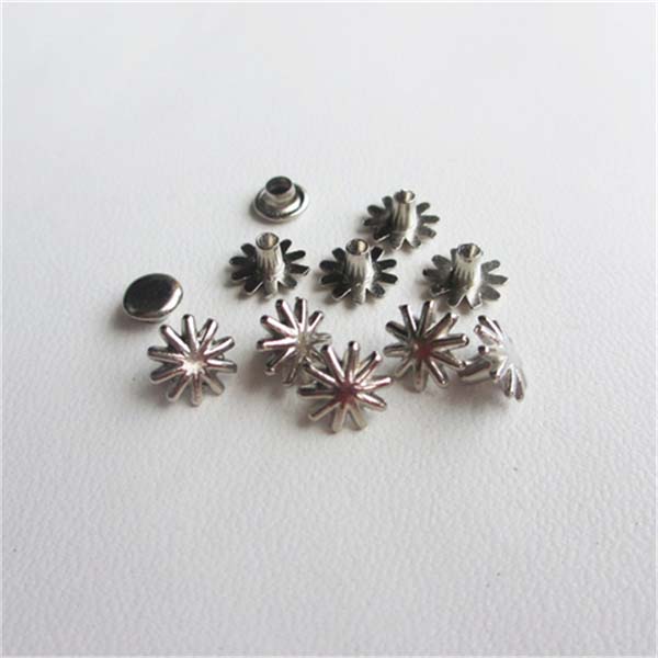 X0903 Flowers Alloy Rivets 9x3mm 100pcs/bag