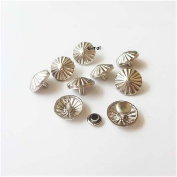 X1204 Flowers Alloy Rivets 12x4mm 100pcs/bag