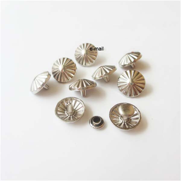 X1204 Flowers Alloy Rivets 12x4mm 100pcs/bag