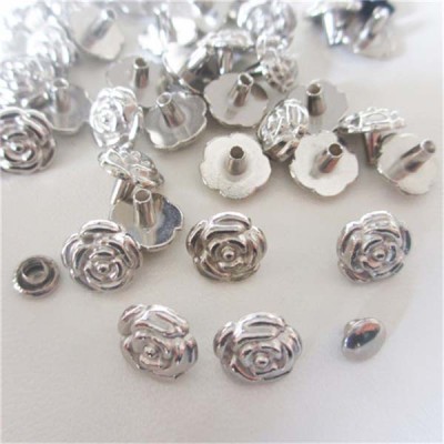 X9505 Flowers Alloy Rivets 9.5x5mm 100pcs/bag