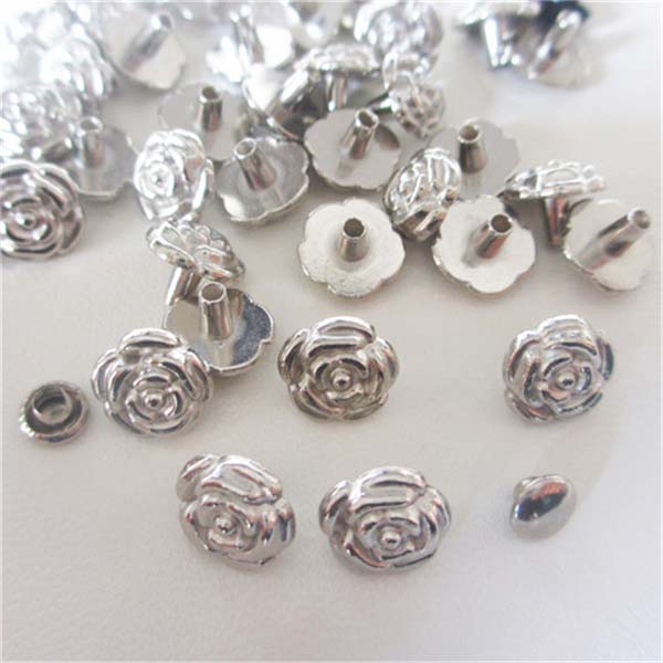 X9505 Flowers Alloy Rivets 9.5x5mm 100pcs/bag