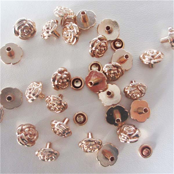 X9505 Flowers Alloy Rivets 9.5x5mm 100pcs/bag
