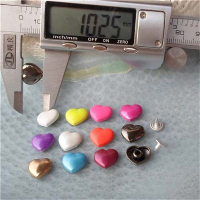 K037 Hearts Alloy Rivets 11x10mm 1000pcs/bag