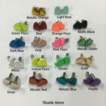 K058A Heart Shaped Studs Rivets 8x6mm  1000pcs/bag