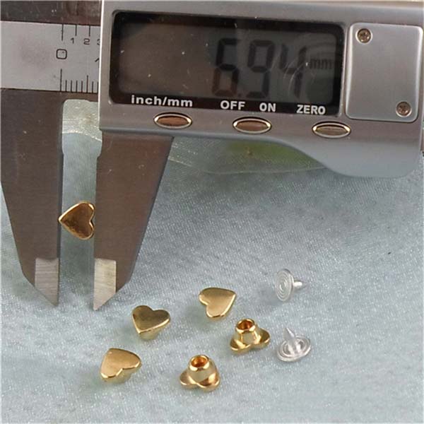 K058 Hearts Rivets 8x6mm 1000pcs/bag