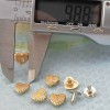 K229 Hearts Clothing Rivets 10x5mm 1000pcs/Bag
