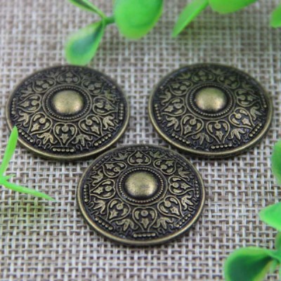 G011 Retro Style Round Flower Rivet 25mm 100pcs/bag