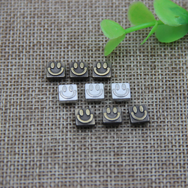 G103 Smile Face Customized Denim Rivet Buttons 7mm 1000pcs/bag