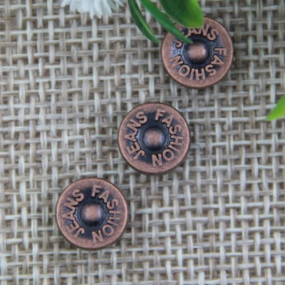 G107 Customized Denim Jean Rivet Buttons 8mm 1000pcs/bag