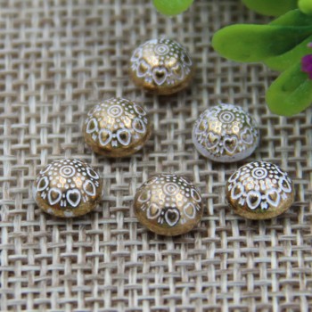 G116 Decorative Pattern Dome China Denim Jeans Button Rivets 7mm 1000pcs/bag