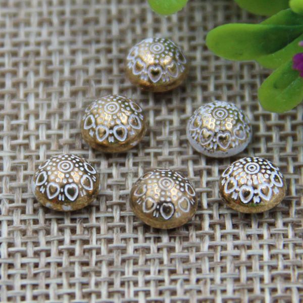G116 Decorative Pattern Dome China Denim Jeans Button Rivets 7mm 1000pcs/bag