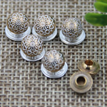 G116 Decorative Pattern Dome China Denim Jeans Button Rivets 7mm 1000pcs/bag