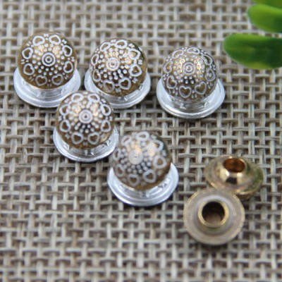 G116 Decorative Pattern Dome China Denim Jeans Button Rivets 7mm 1000pcs/bag