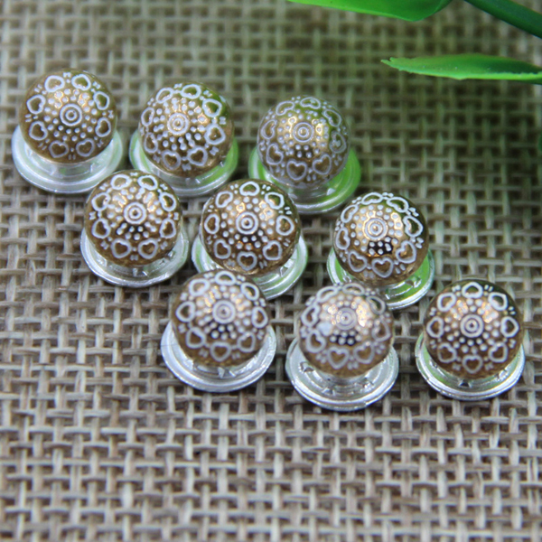 G116 Decorative Pattern Dome China Denim Jeans Button Rivets 7mm 1000pcs/bag