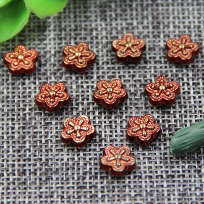 G119  Plum Blossom Decorative Denim Jean Rivet Buttons 8mm 1000pcs/bag