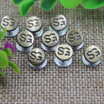 G120 Metal Decorative Denim Jean Button Rivets 8mm 1000pcs/bag