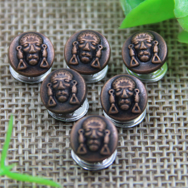 G123 The Elderly Head Decorative Denim Rivet Buttons 9mm 1000pcs/bag