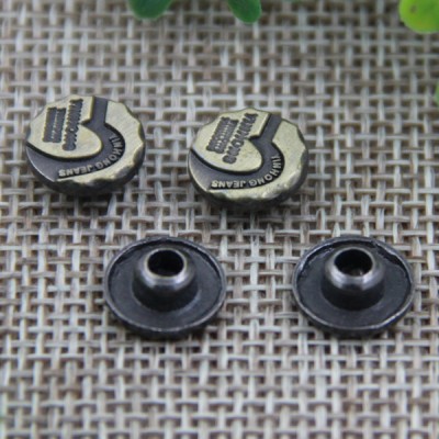 G127 Alloy Irregular Garment Denim Rivet Buttons 10mm 1000pcs/bag