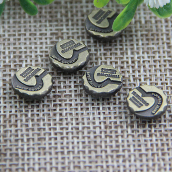 G127 Alloy Irregular Garment Denim Rivet Buttons 10mm 1000pcs/bag