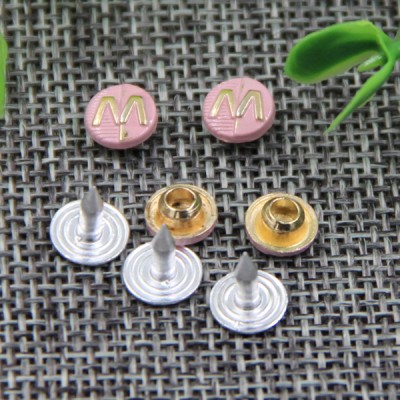 G131 Letter M Denim jeans Rivet Buttons 7mm 1000pcs/bag