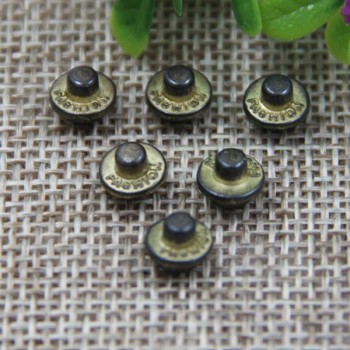 G135 Convex Customized Demin Rivet Buttons 7mm 1000pcs/bag