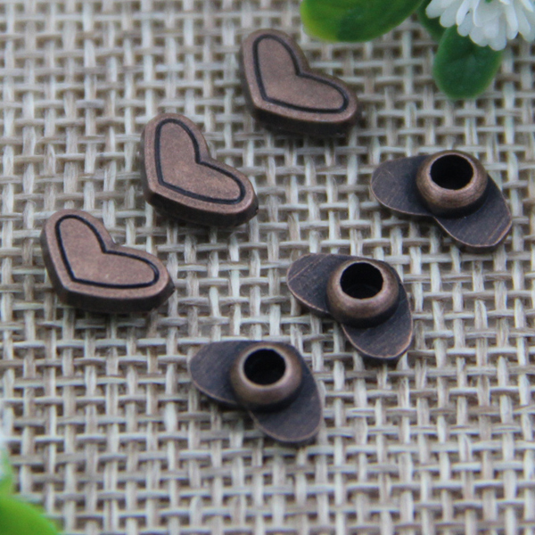 G136 Heart Customized Demin Button Rivets 6mm 1000pcs/bag