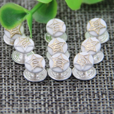 G144 Pentagram Customized Demin Jean Button Rivets 7mm 1000pcs/bag