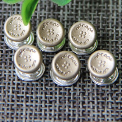 G145 Concave Surface Customized Demin Jean Rivets 8mm 1000pcs/bag