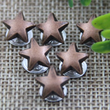 G151 Pentagram Chinese Demin Jeans Rivet Buttons 10mm 1000pcs/bag