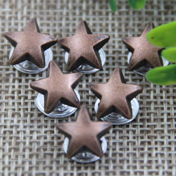 G151 Pentagram Chinese Demin Jeans Rivet Buttons 10mm 1000pcs/bag