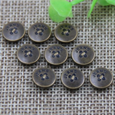G169 Brass Logo Design Button Rivets 9.5mm 1000pcs/bag