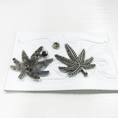 D201 Leaves Alloy Rivets 16x20mm 100pcs/bag