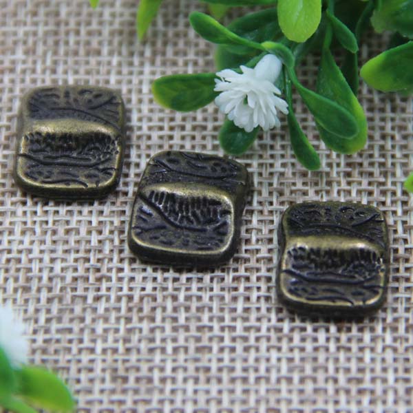 G005 Retro Style Square Rivet 16.5x12.5mm 100pcs/bag