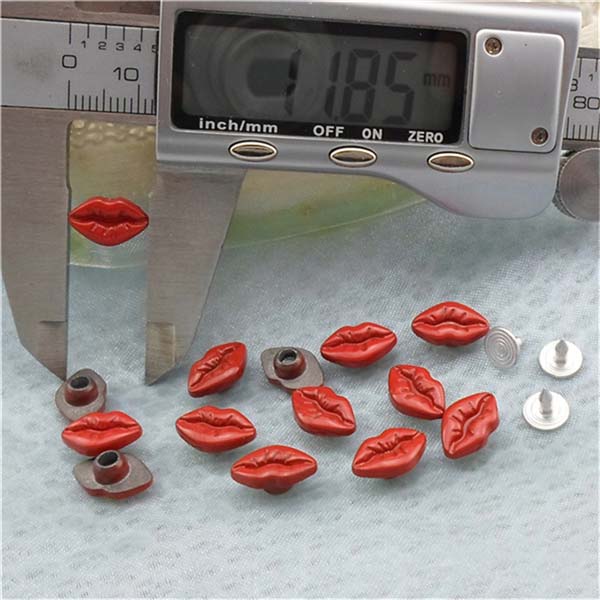 K063 Alloy Mouth Rivets 12x7mm 100pcs/bag