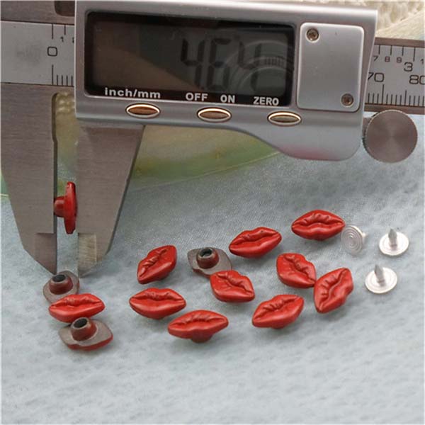 K063 Alloy Mouth Rivets 12x7mm 100pcs/bag