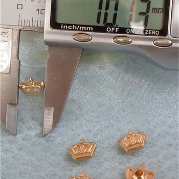 K124 Crown Alloy Rivets 10x4mm 100pcs/bag