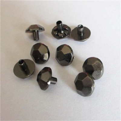 X033 Football Alloy Rivets 10x10mm 100pcs/bag