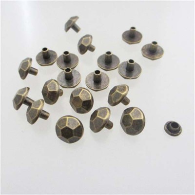 X033 Football Alloy Rivets 10x10mm 100pcs/bag