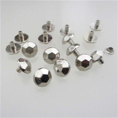 X033 Football Alloy Rivets 10x10mm 100pcs/bag