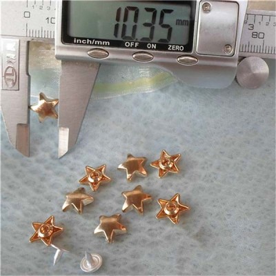 K038 Pentagram Alloy Rivets 11x5mm 100pcs/bag
