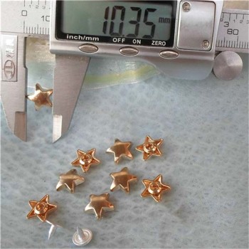 K038 Pentagram Alloy Rivets 11x5mm 100pcs/bag