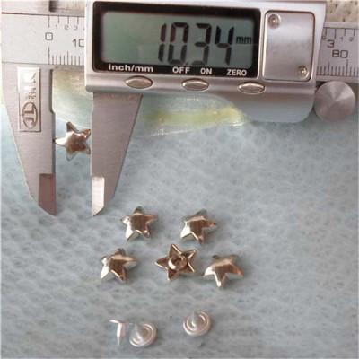 K038 Pentagram Alloy Rivets 11x5mm 100pcs/bag