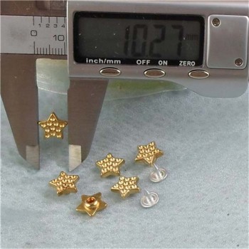 K039 Pentagram Alloy Rivets 10x3.5mm 100pcs/bag