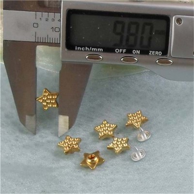 K039 Pentagram Alloy Rivets 10x3.5mm 100pcs/bag