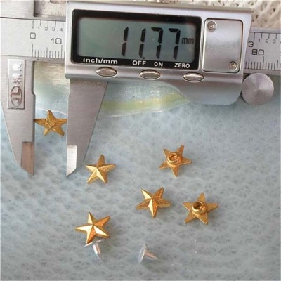 K041 Pentagram Alloy Rivets 11.5x4mm 100pcs/bag