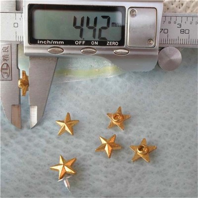 K041 Pentagram Alloy Rivets 11.5x4mm 100pcs/bag