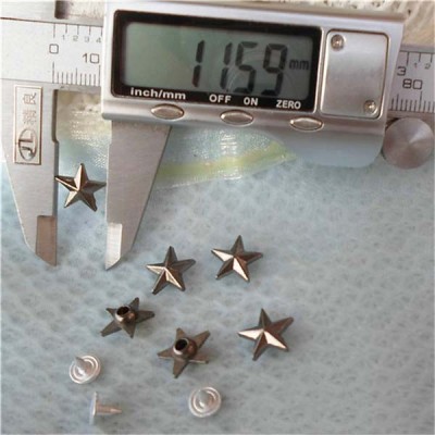 K041 Pentagram Alloy Rivets 11.5x4mm 100pcs/bag