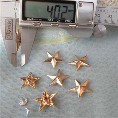 K043 Pentagram Alloy Rivets 18x4mm 100pcs/bag